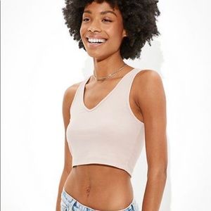 American Eagle Ribbed Crop Top XL